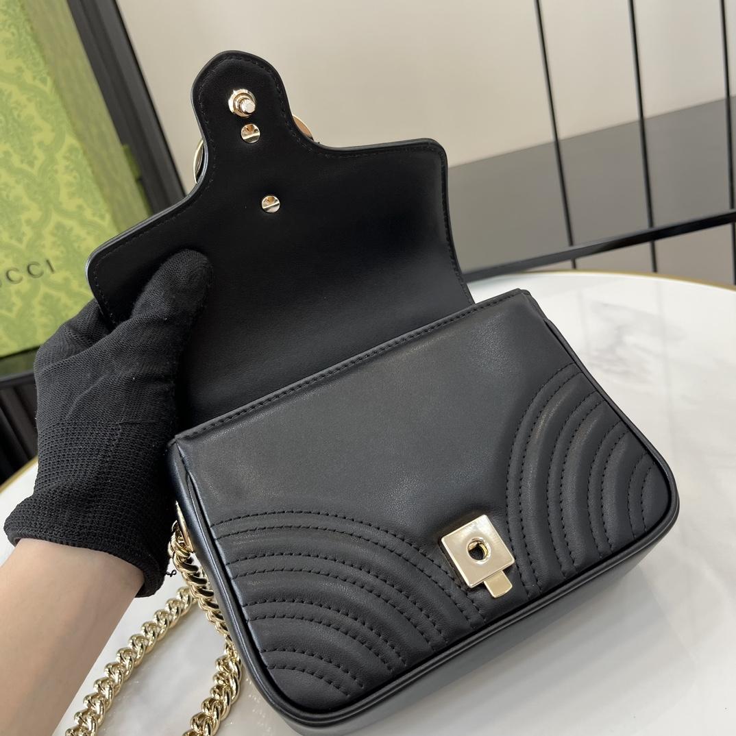 Gucci GG Marmont Mini Top Handle Bag - DopestKickz