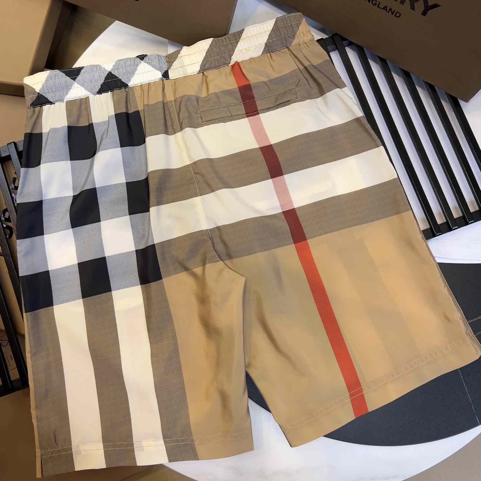 Burberry Checkered Twill Swim Shorts - DopestKickz
