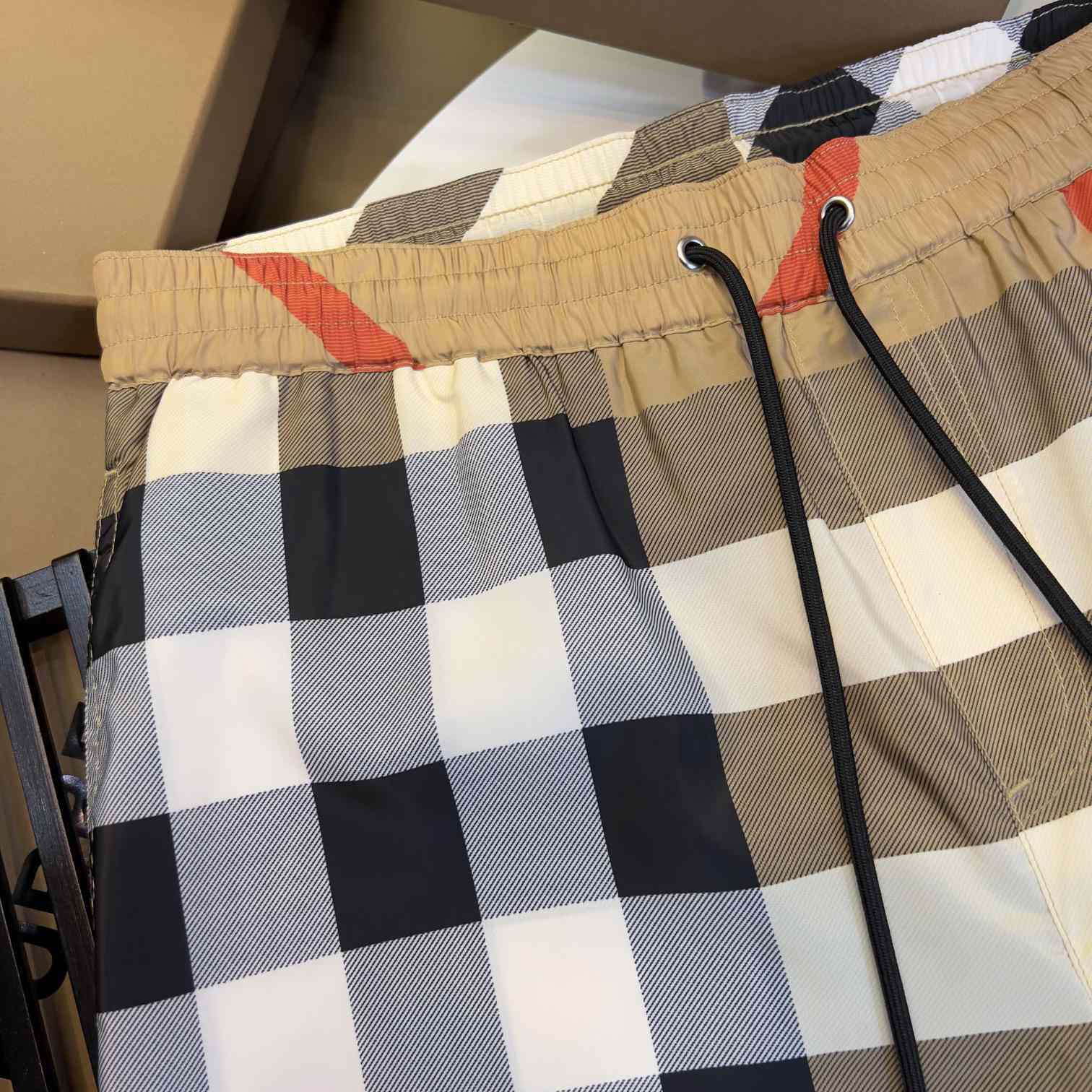 Burberry Checkered Twill Swim Shorts - DopestKickz