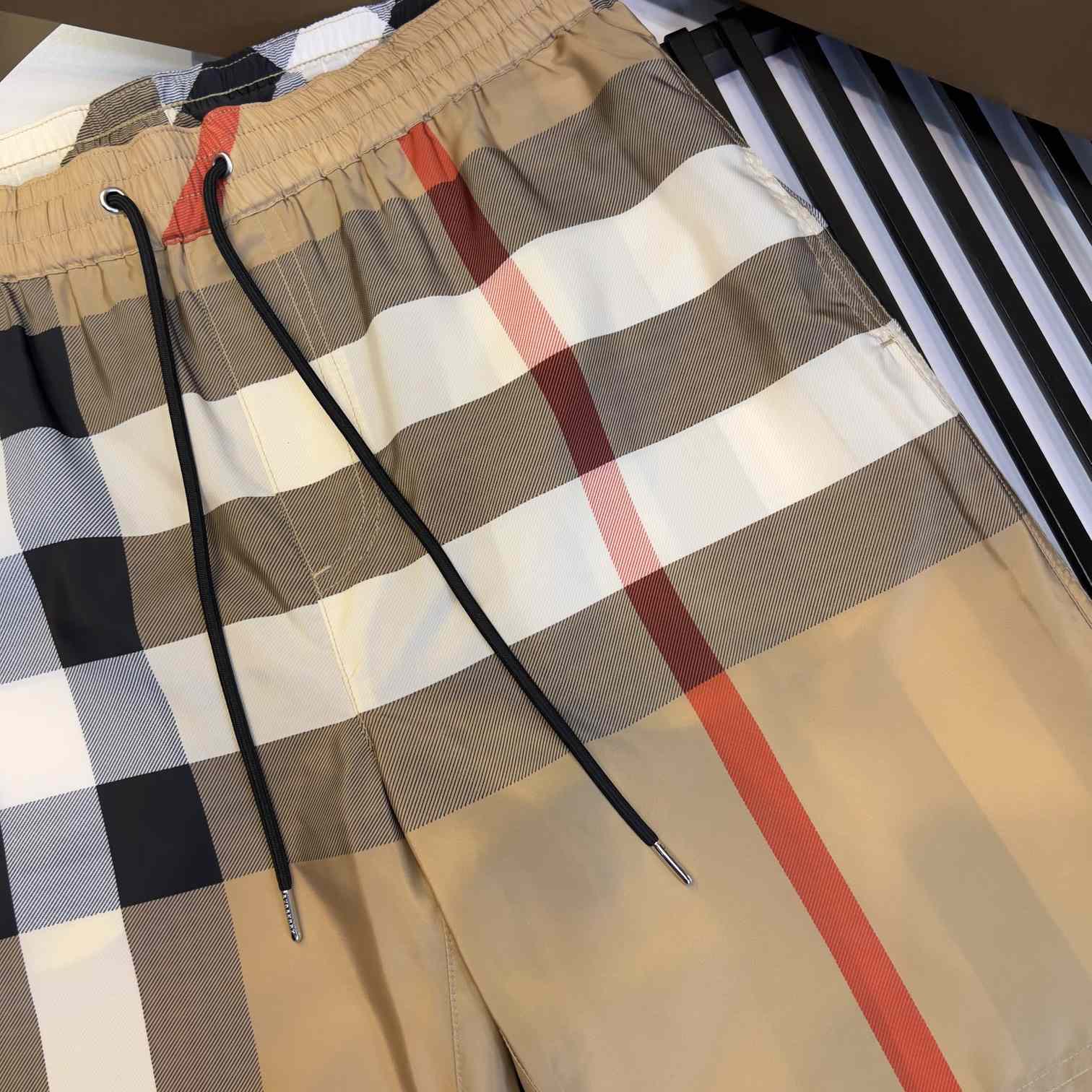 Burberry Checkered Twill Swim Shorts - DopestKickz