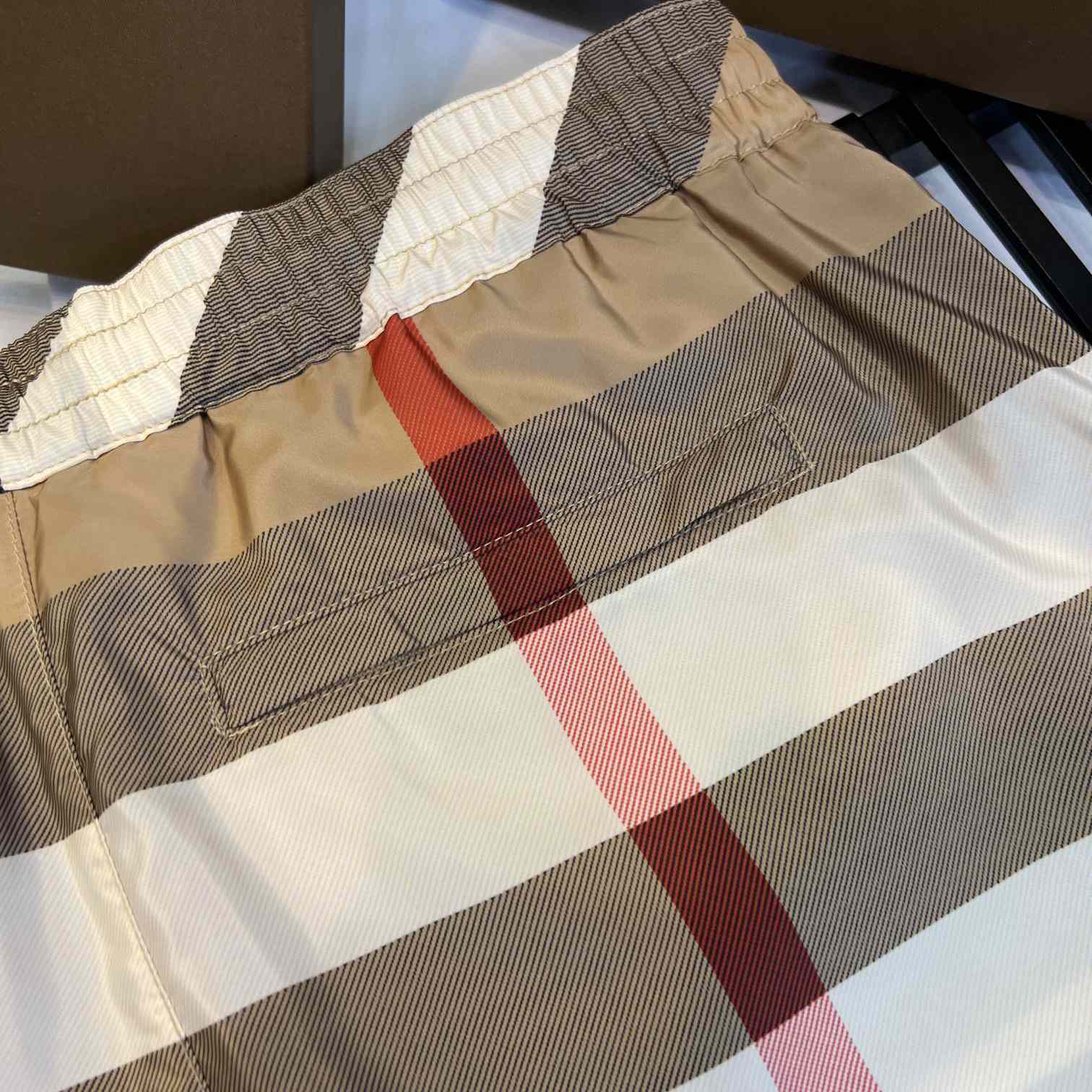 Burberry Checkered Twill Swim Shorts - DopestKickz