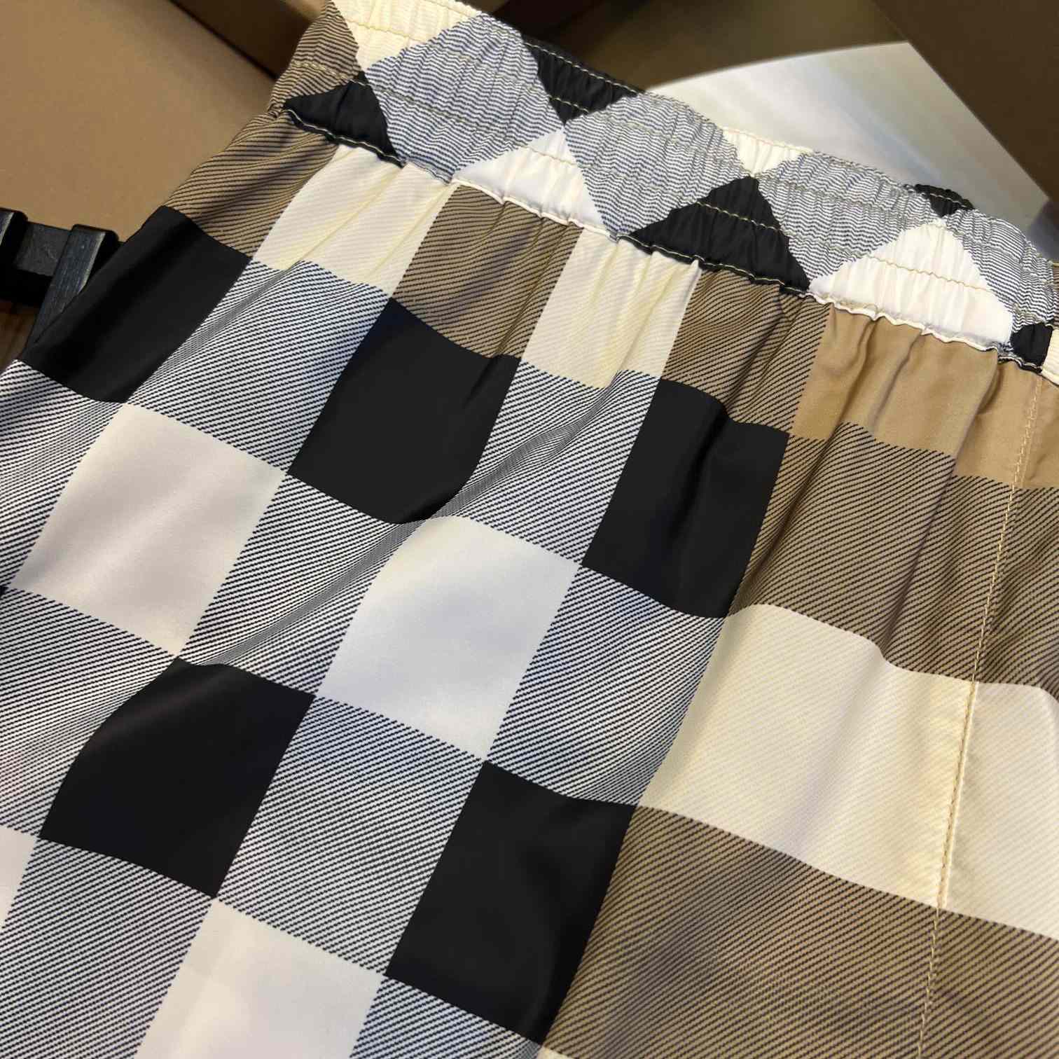 Burberry Checkered Twill Swim Shorts - DopestKickz