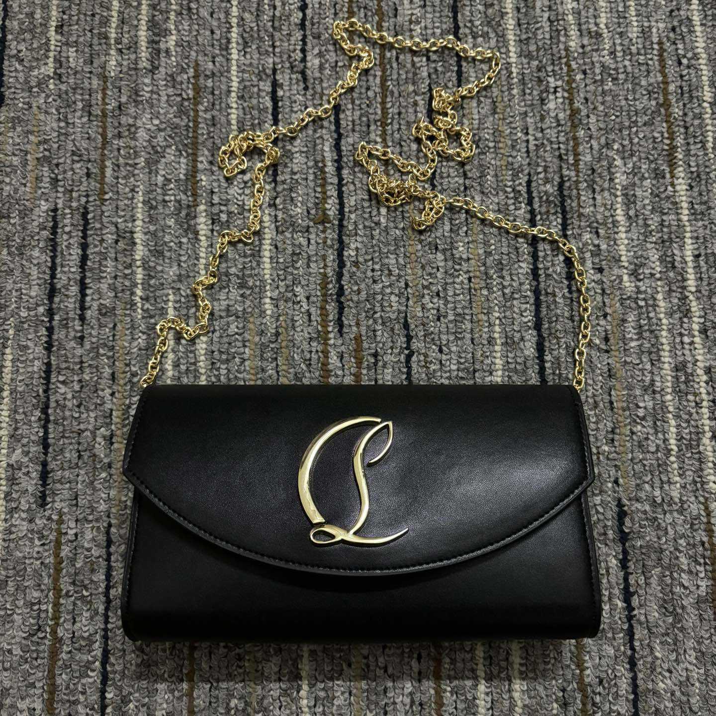 Christian Louboutin Leather Wallet On Chain  - DopestKickz