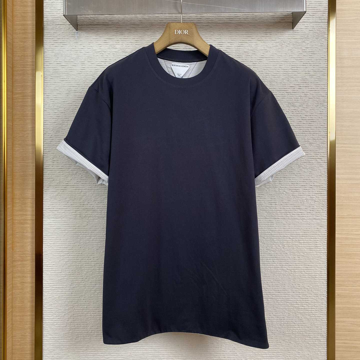 Bottega Veneta Double Layer Striped Cotton T-Shirt - DopestKickz