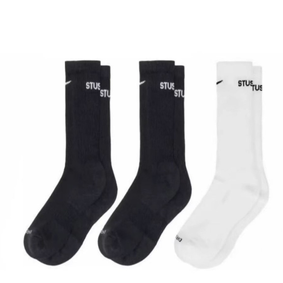 Nike x Stussy Everyday Plus Crew Socks /Box - DopestKickz