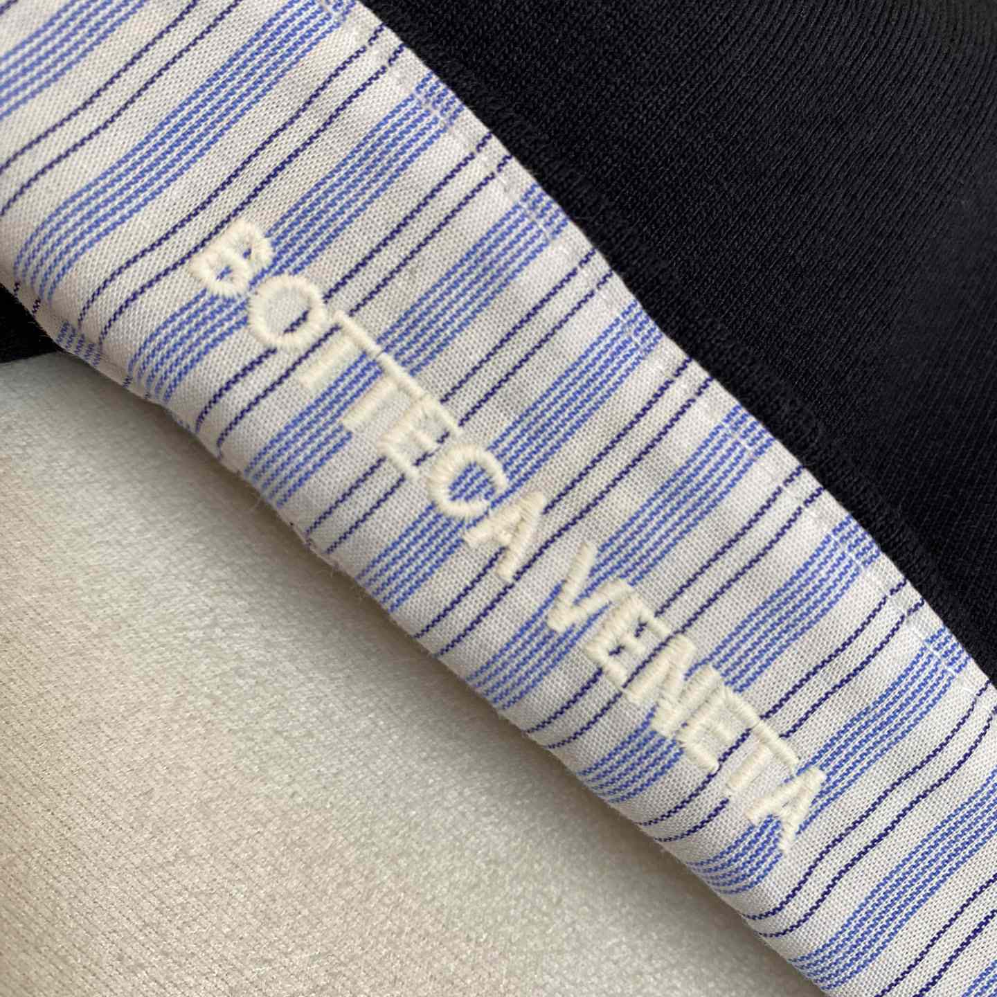 Bottega Veneta Double Layer Striped Cotton T-Shirt - DopestKickz