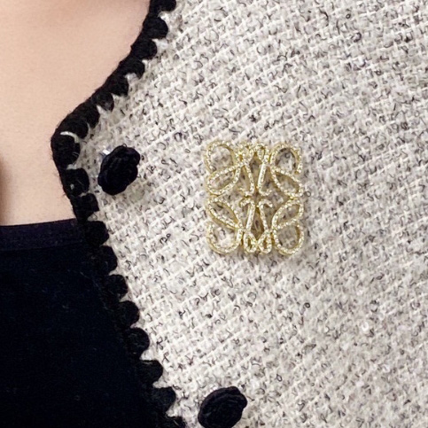 Loewe Anagram Brooch - DopestKickz