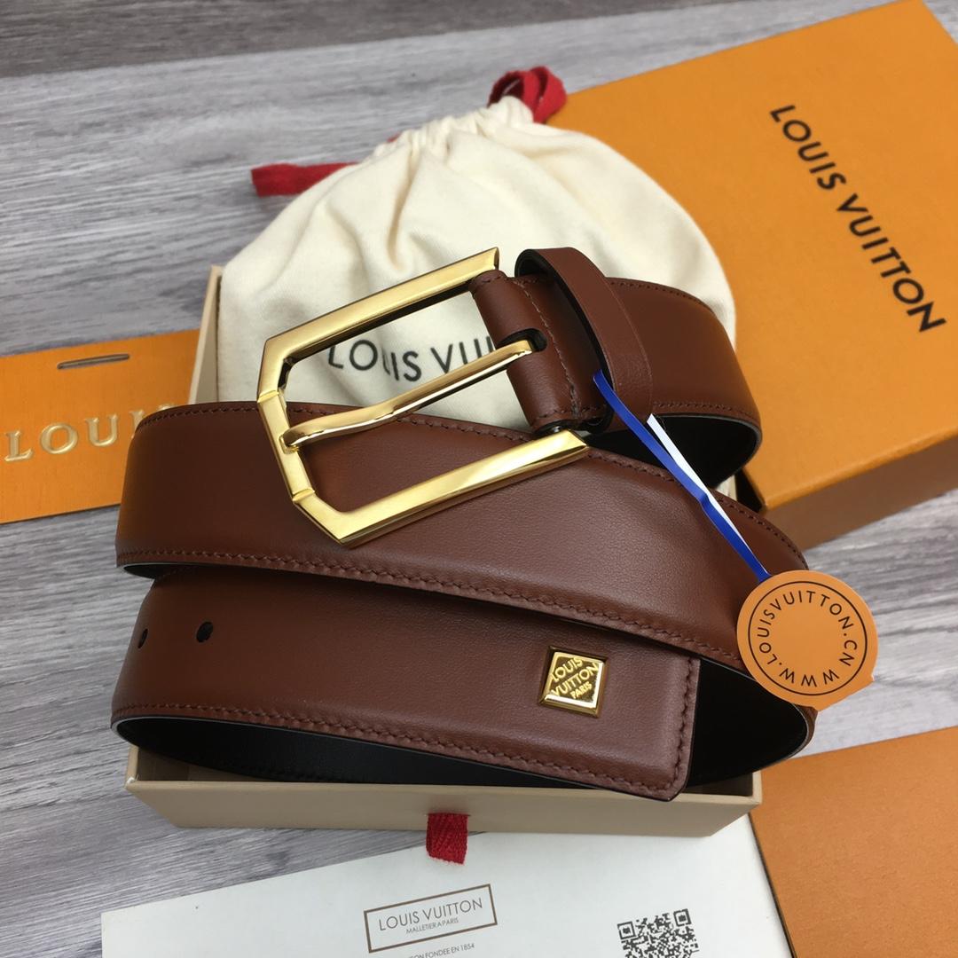 Louis Vuitton 35mm Leather Belt - DopestKickz