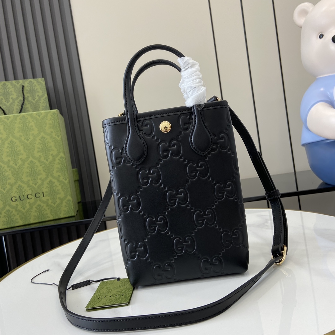 Gucci GG Super Mini Bag With Strap - DopestKickz