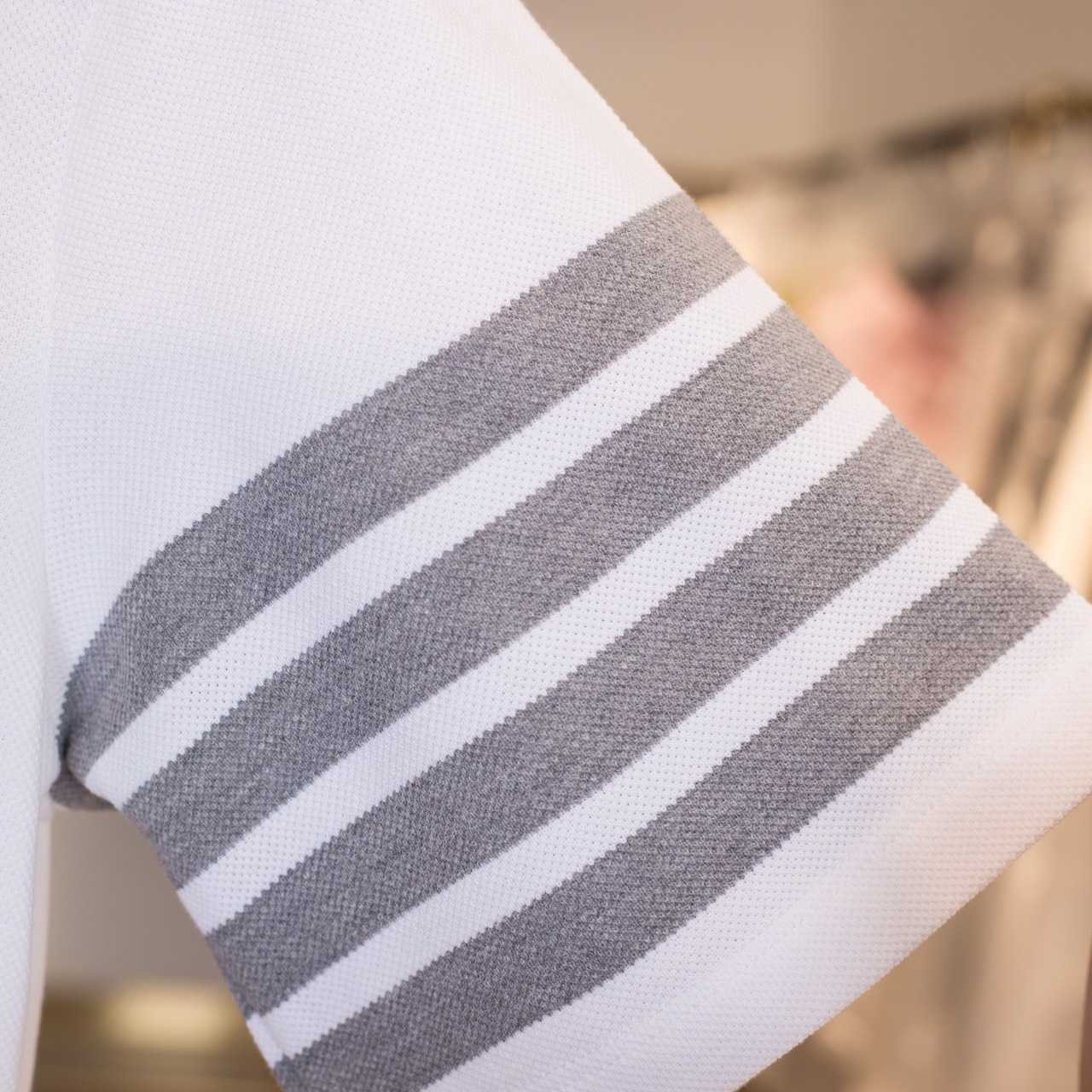 Thom Browne Classic Pique 4-Bar Short Sleeve Polo  2091 - DopestKickz
