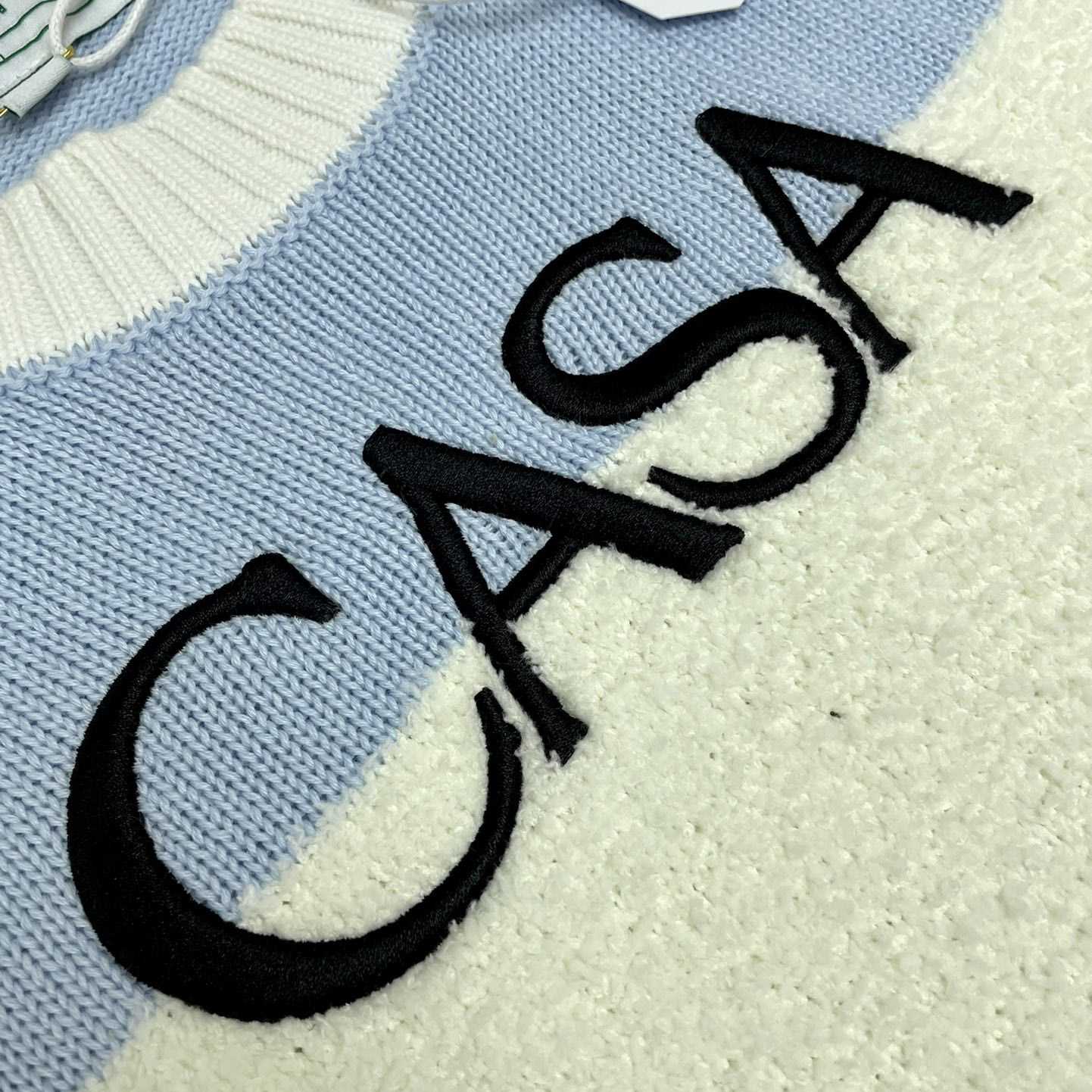 Casablanca Knit Logo Sweater 'Light Blue'    D0018 - DopestKickz