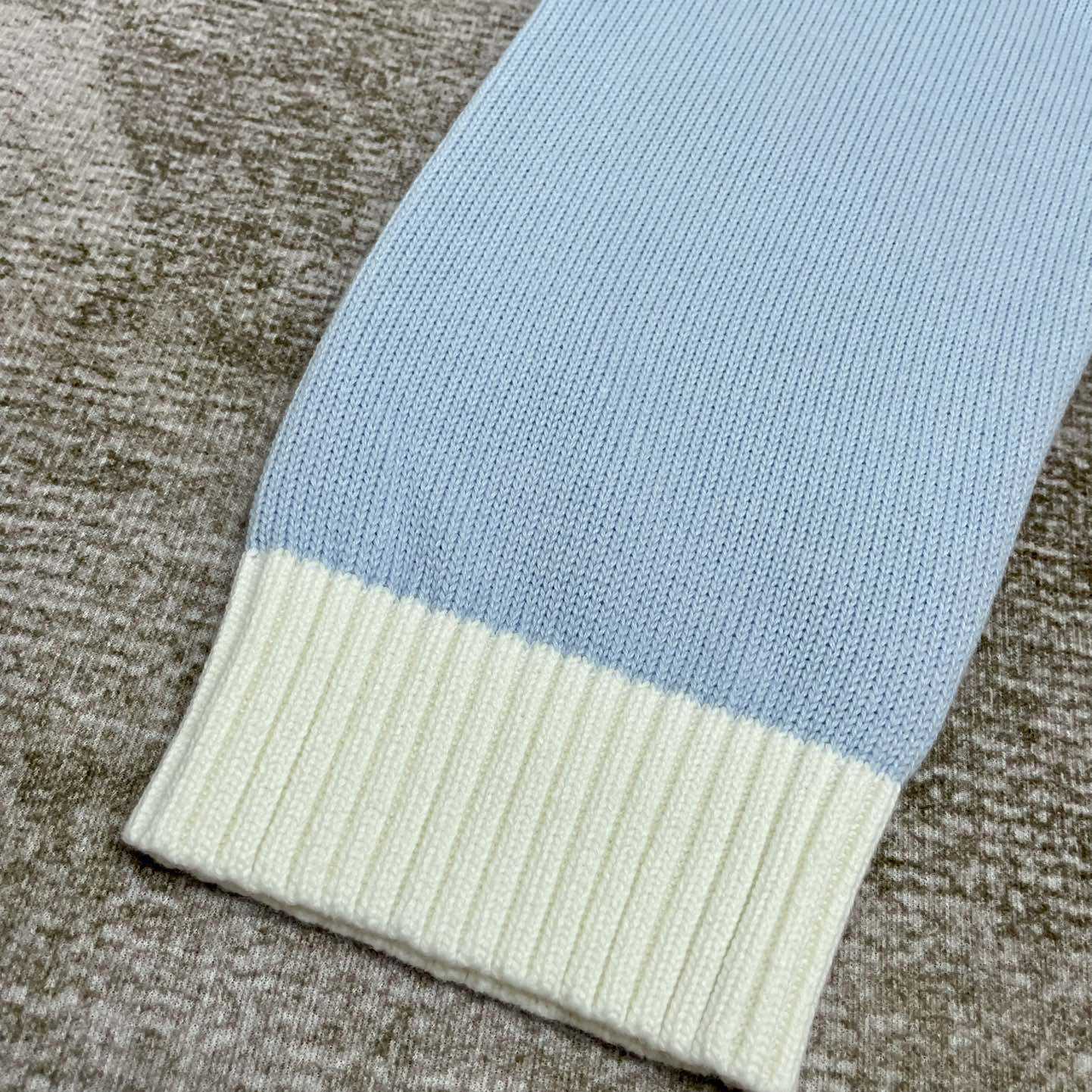 Casablanca Knit Logo Sweater 'Light Blue'    D0018 - DopestKickz