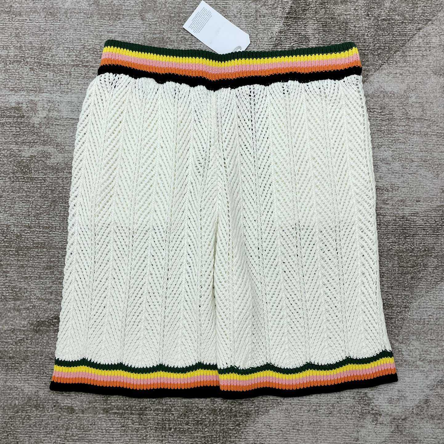 Casablanca Chevron Lace Shorts   D0046 - DopestKickz