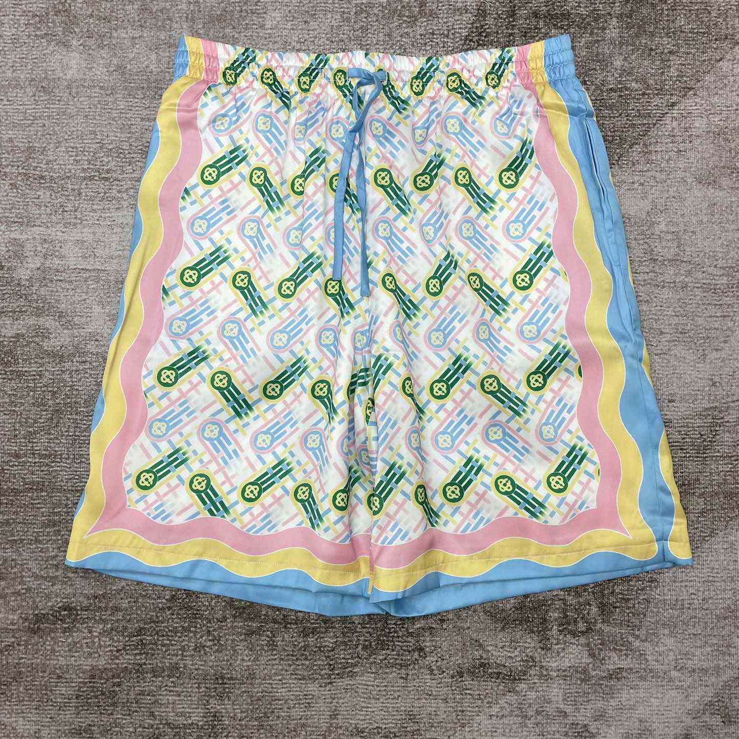 Casablanca Printed Silk Shorts 'Ping Pong Print'    CA3466 - DopestKickz