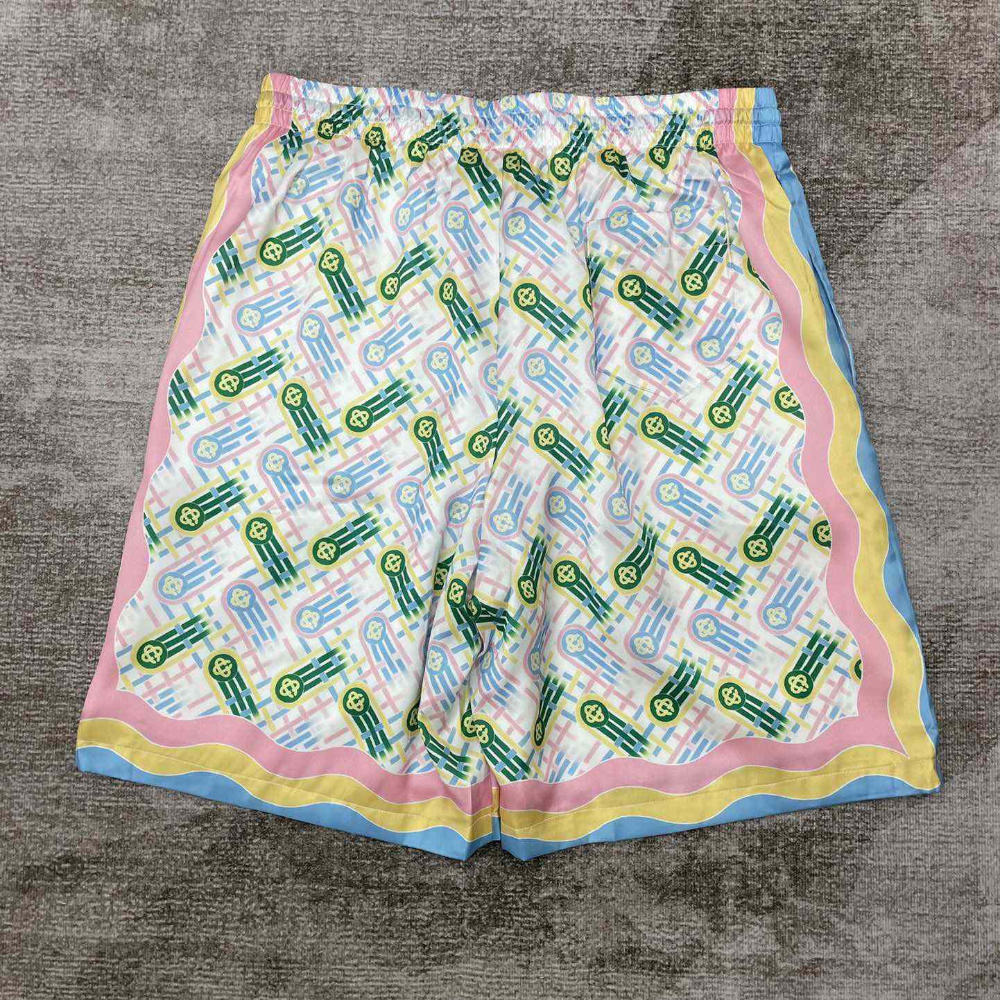 Casablanca Printed Silk Shorts 'Ping Pong Print'    CA3466 - DopestKickz