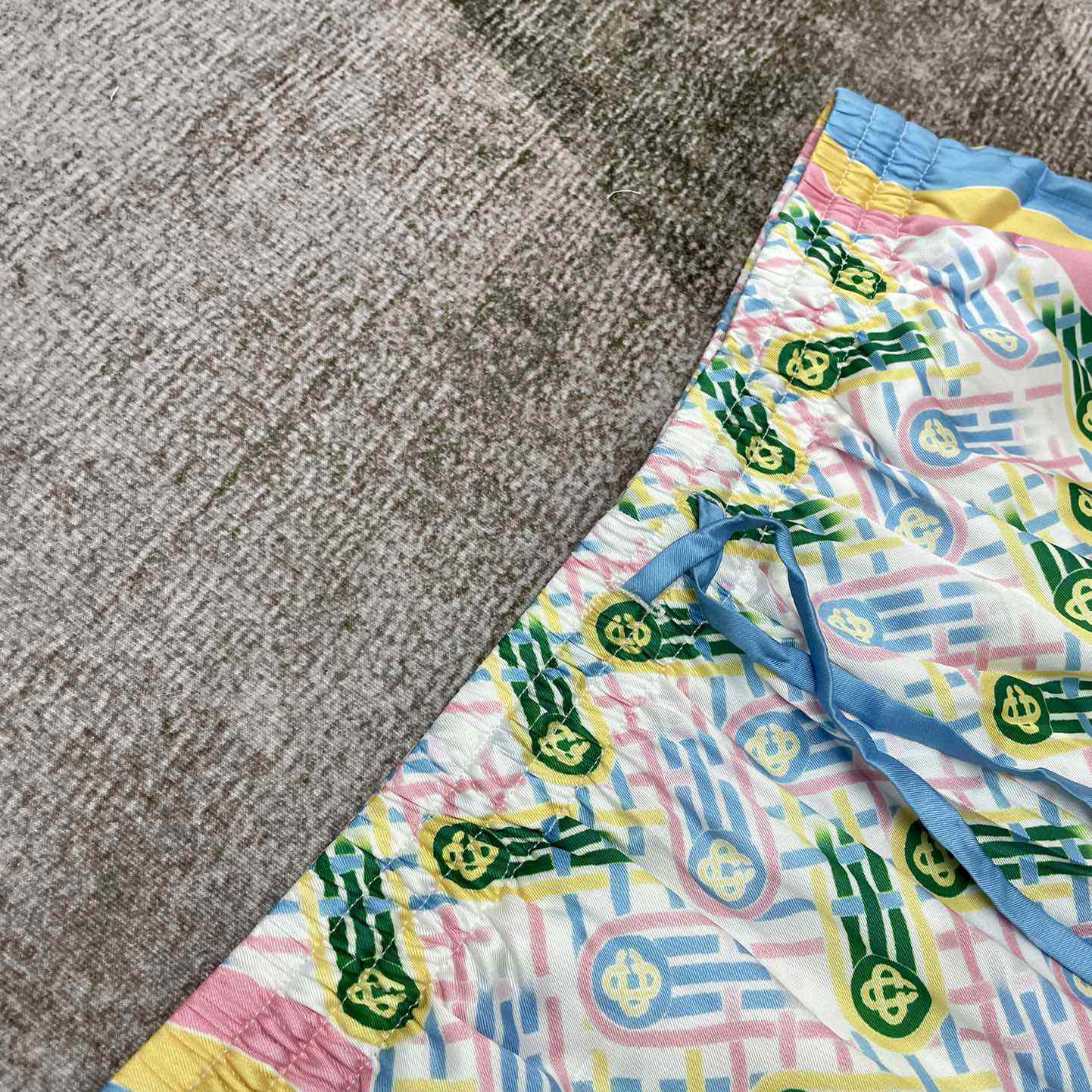 Casablanca Printed Silk Shorts 'Ping Pong Print'    CA3466 - DopestKickz