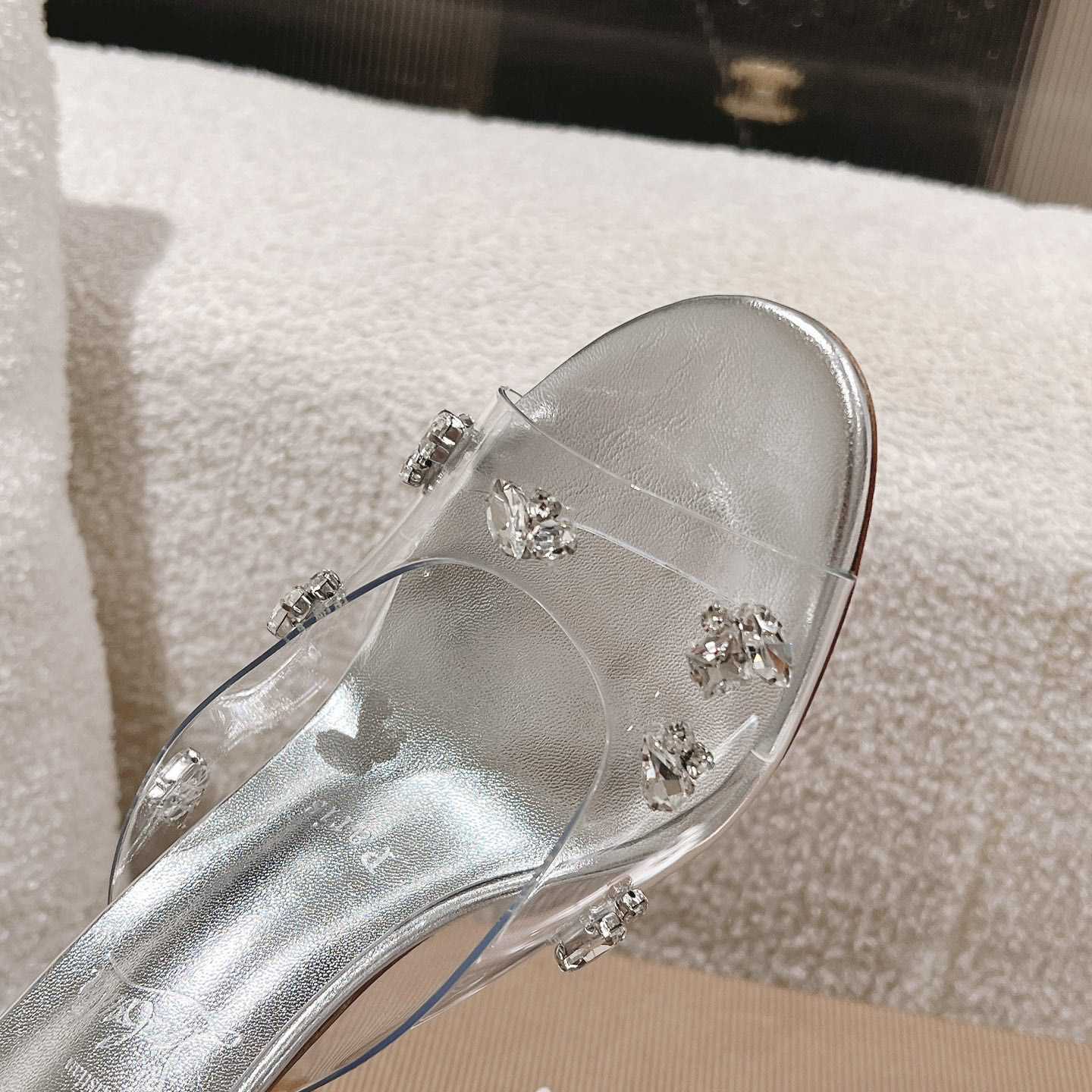 Christian Louboutin Degraqueen 85mm Crystal-embellished Mules - DopestKickz