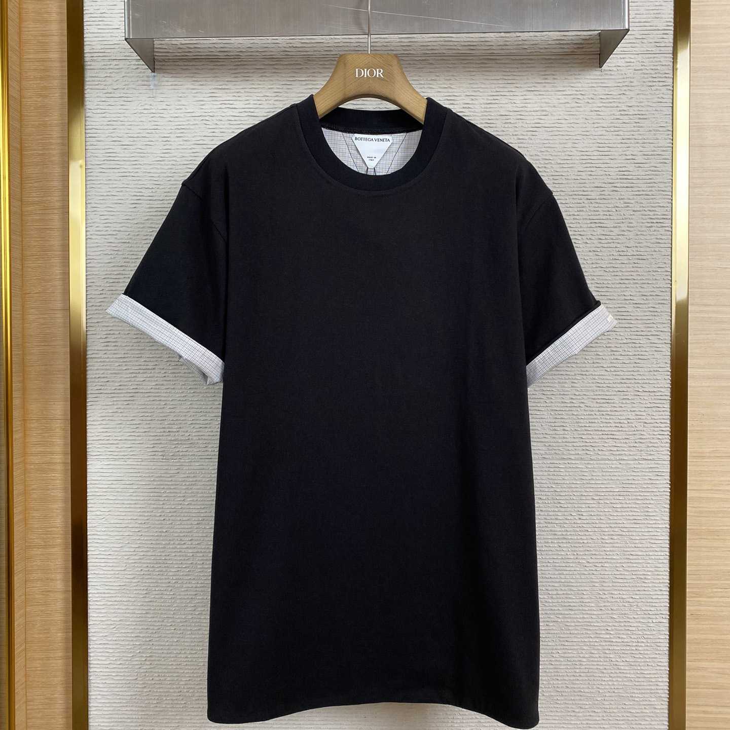 Bottega Veneta Double Layer Striped Cotton T-Shirt - DopestKickz