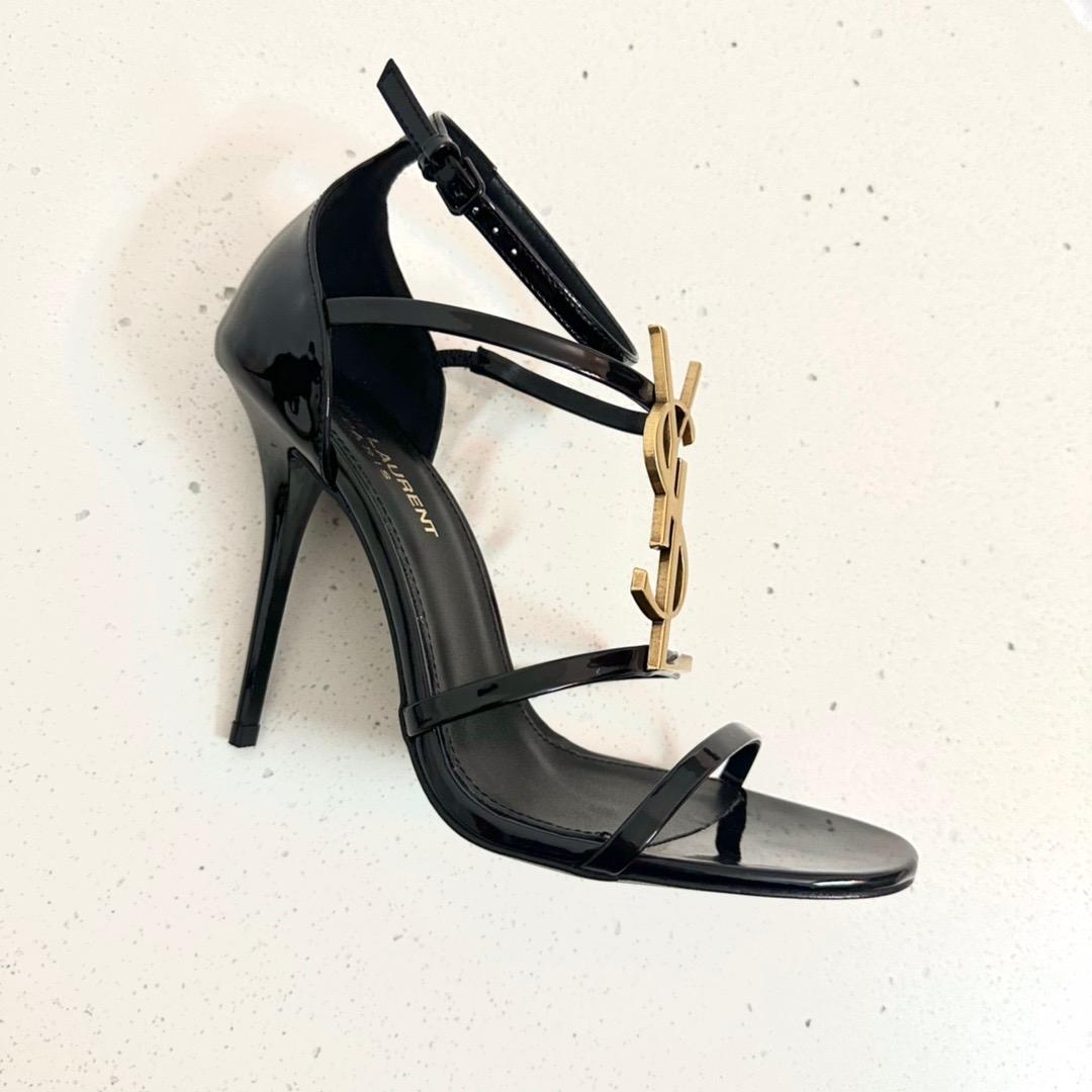 Saint Laurent Cassandra Open-toe Sandals - DopestKickz