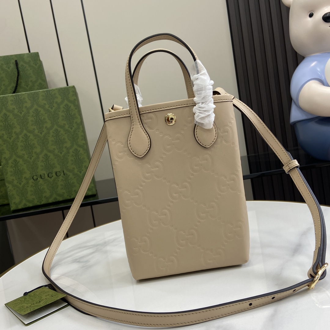 Gucci GG Super Mini Bag With Strap - DopestKickz