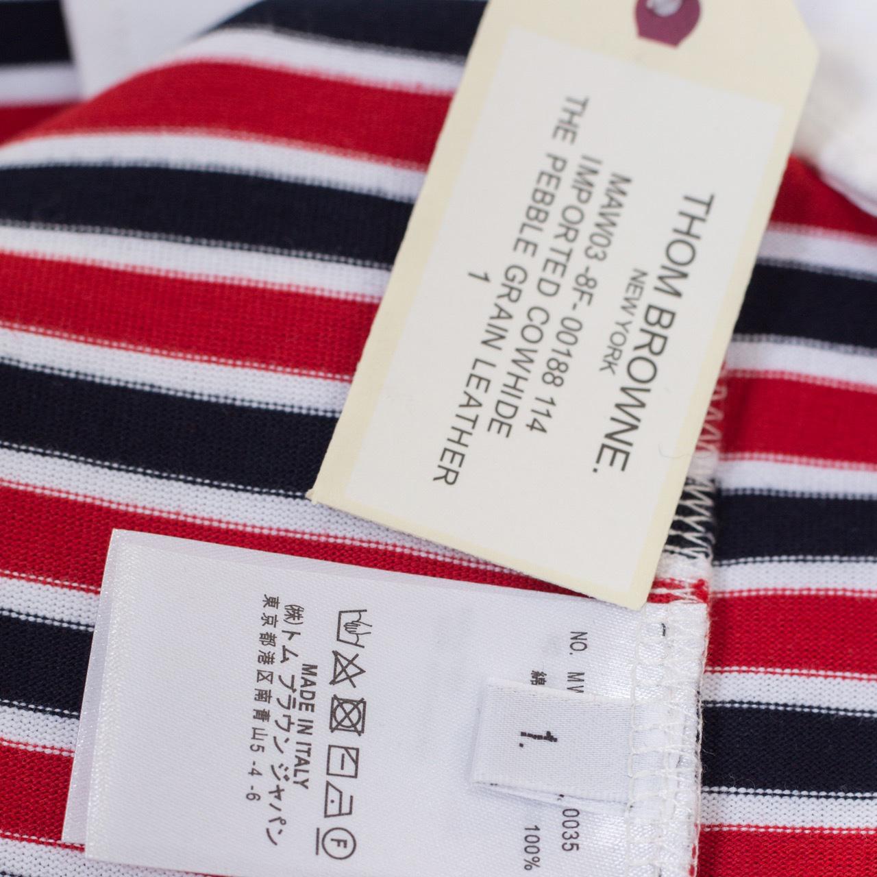 Thom Browne Striped Cotton-jersey Polo  1897 - DopestKickz