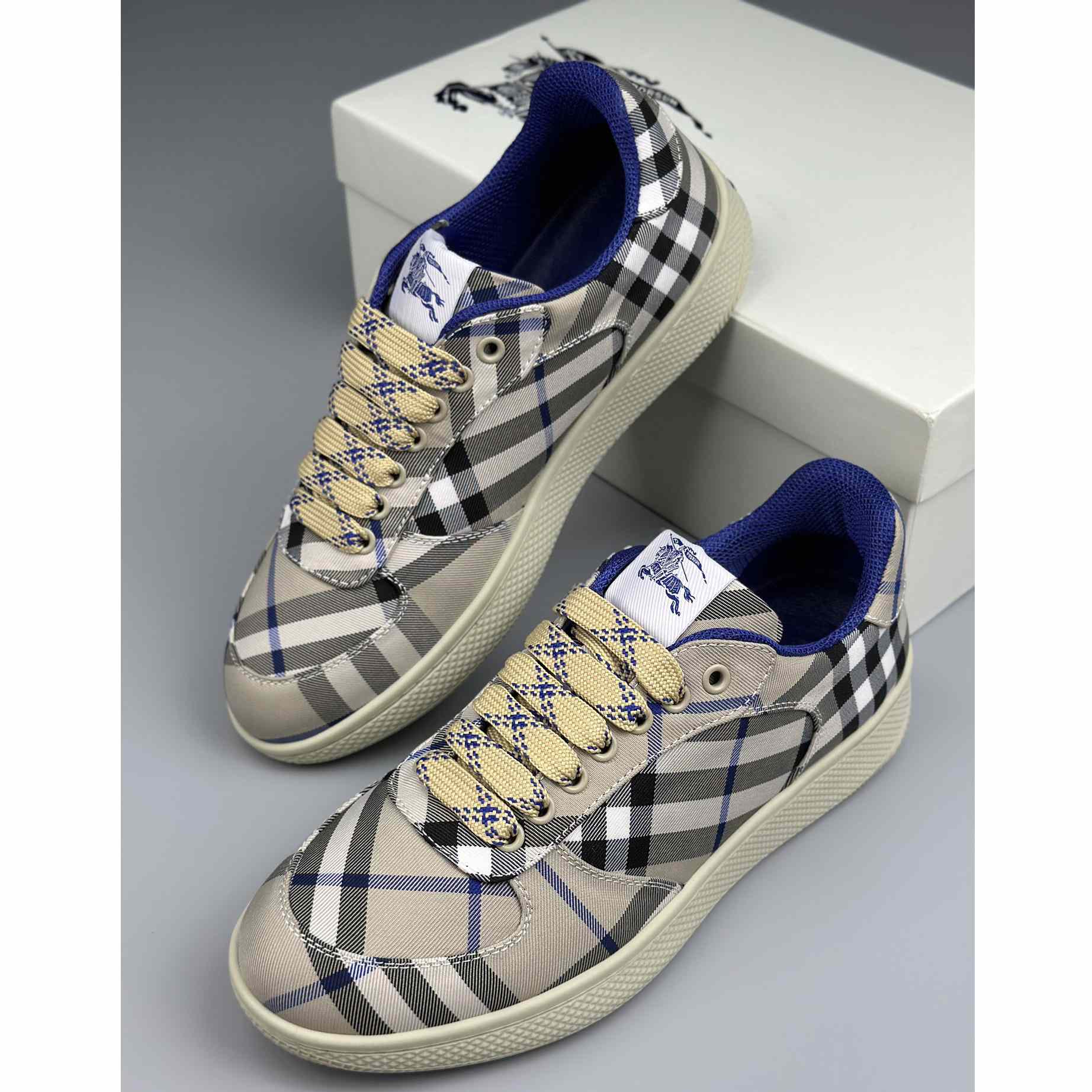 Burberry Check Terrace Sneakers - DopestKickz