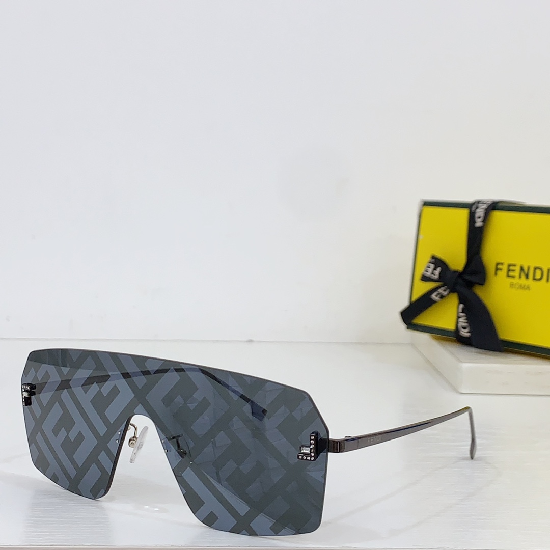 Fendi First Crystal Grey  Shield Sunglasses    FE4121US - DopestKickz