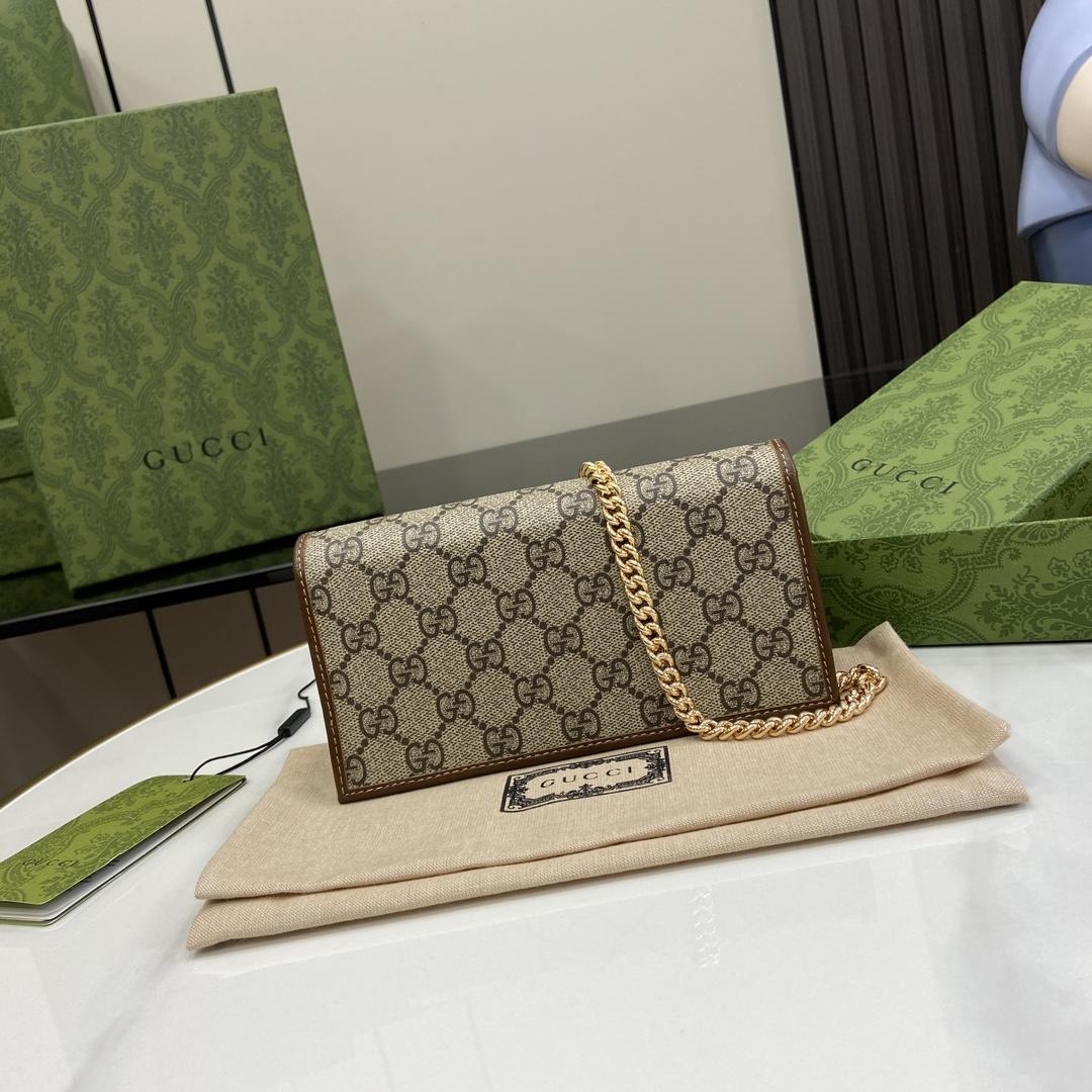 Gucci Horsebit 1955 Wallet With Chain - DopestKickz