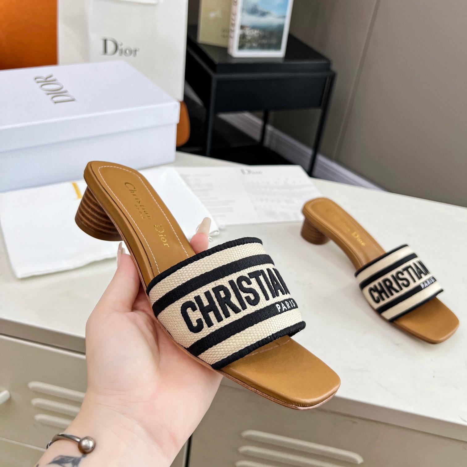 Dior Dioriviera Dway Heeled Slide - DopestKickz