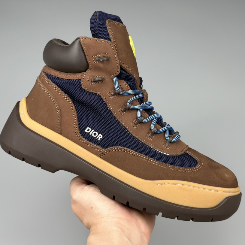 Dior Dean Ankle Boot 'Brown Navy' - DopestKickz