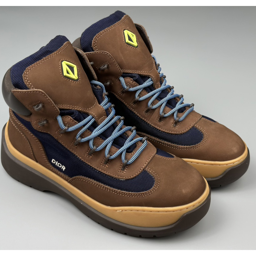 Dior Dean Ankle Boot 'Brown Navy' - DopestKickz