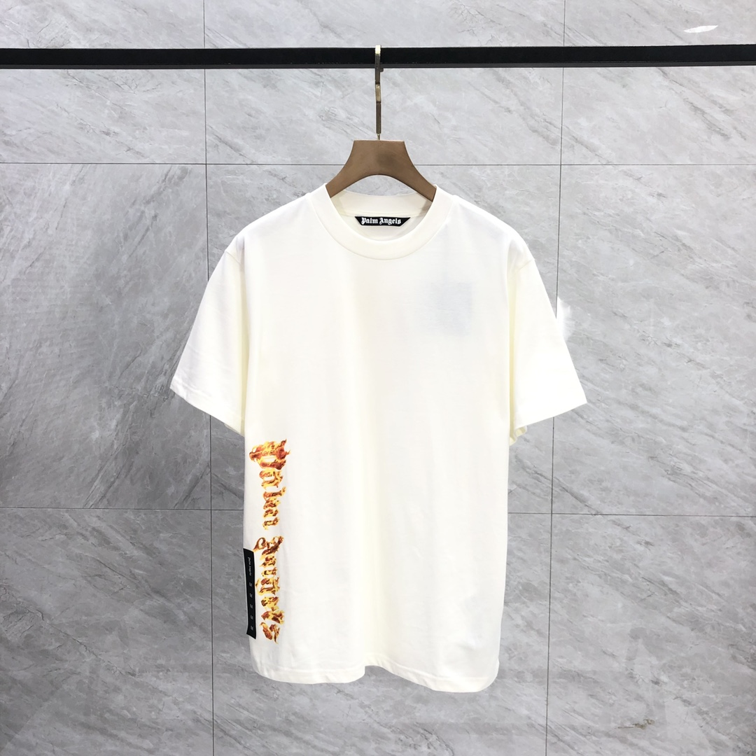 Palm Angels Burning Palm T-Shirt - DopestKickz