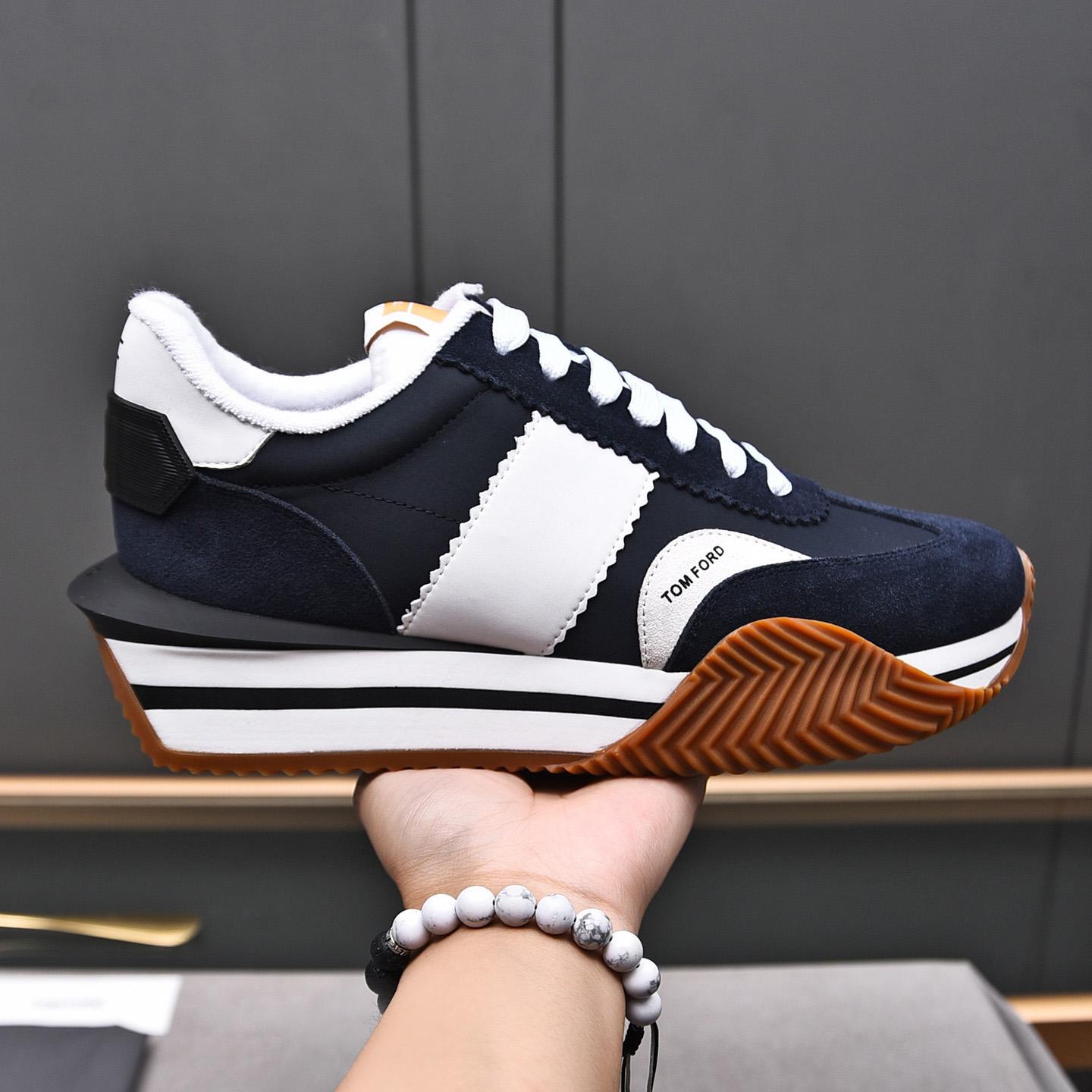 Tom Ford James Mixed Media Low Top Sneaker - DopestKickz