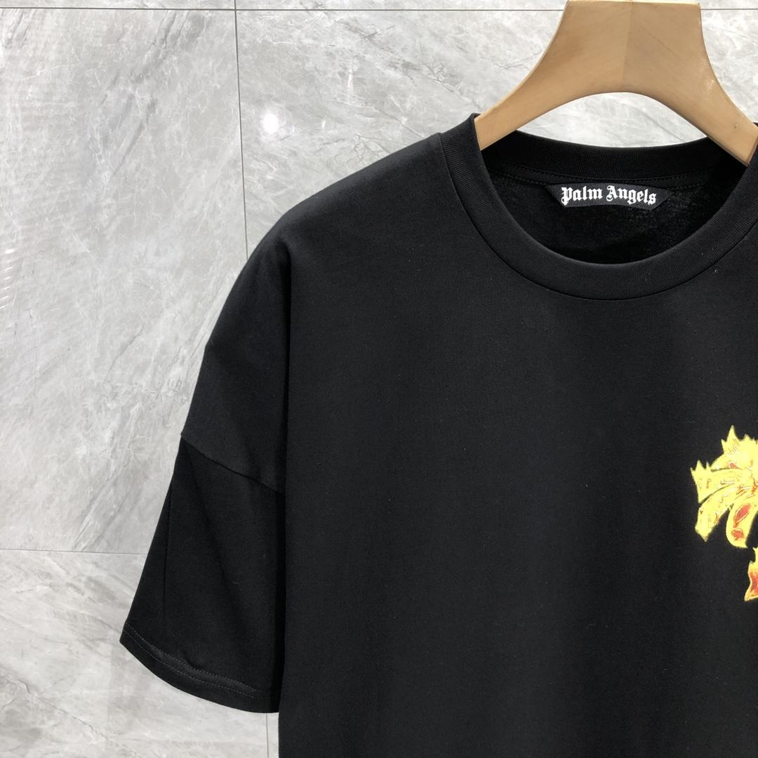 Palm Angels Burning Palm T-Shirt - DopestKickz