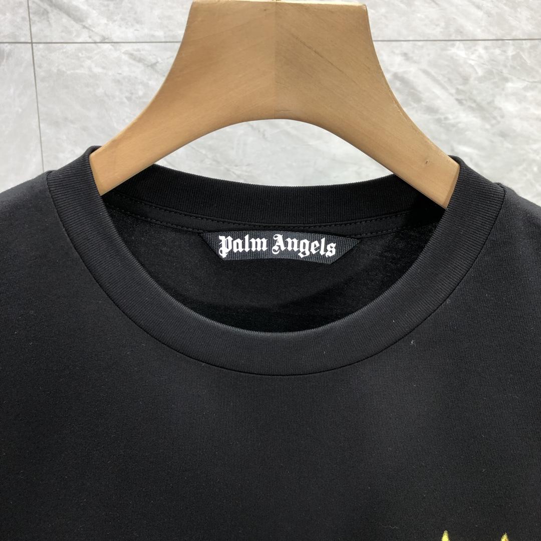 Palm Angels Burning Palm T-Shirt - DopestKickz