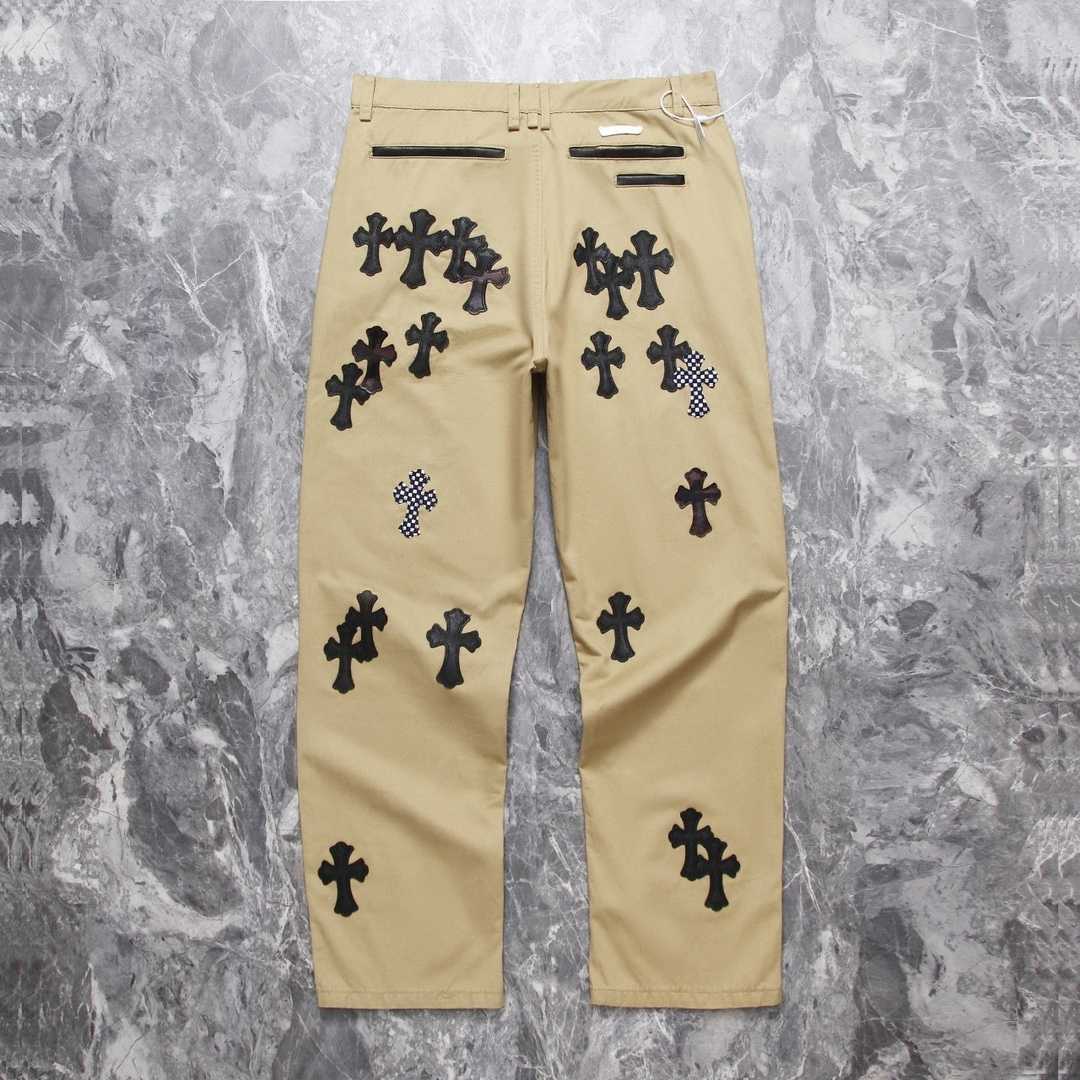 Chrome Heart Cross Patch Jeans - DopestKickz