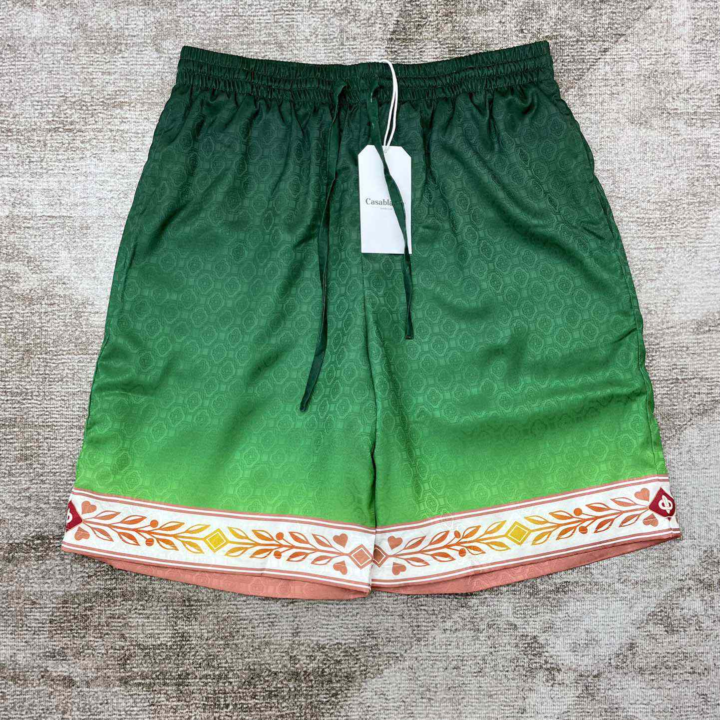Casablanca Silk Shorts With Drawstring 'Unity Is Power'  CA3475 - DopestKickz