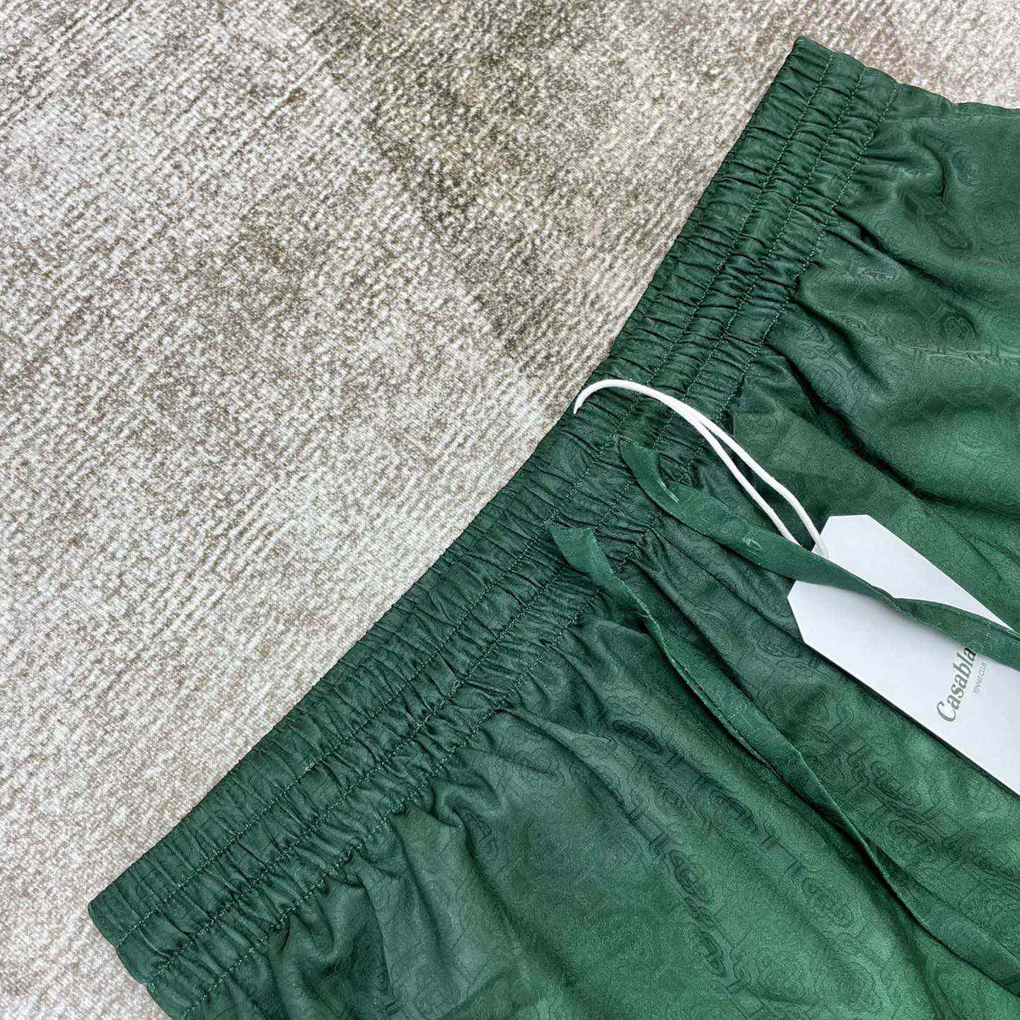 Casablanca Silk Shorts With Drawstring 'Unity Is Power'  CA3475 - DopestKickz