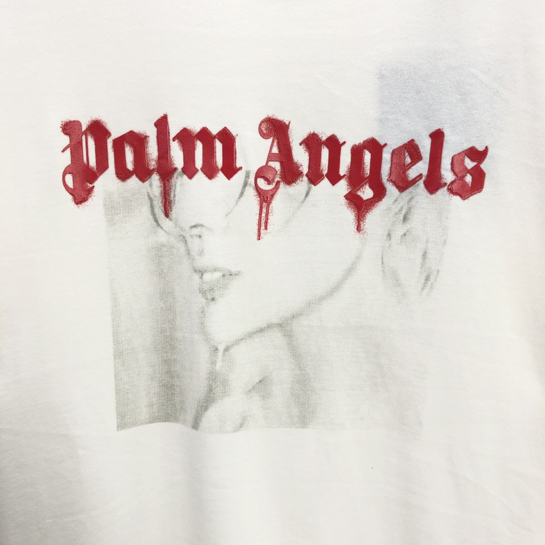 Palm Angels Portrait Pencil T-Shirt  - DopestKickz