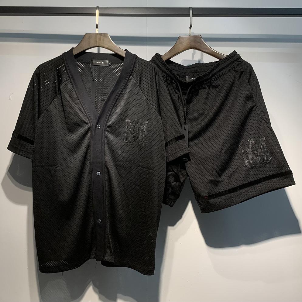 Amiri Baseball Shirt & Shorts - DopestKickz