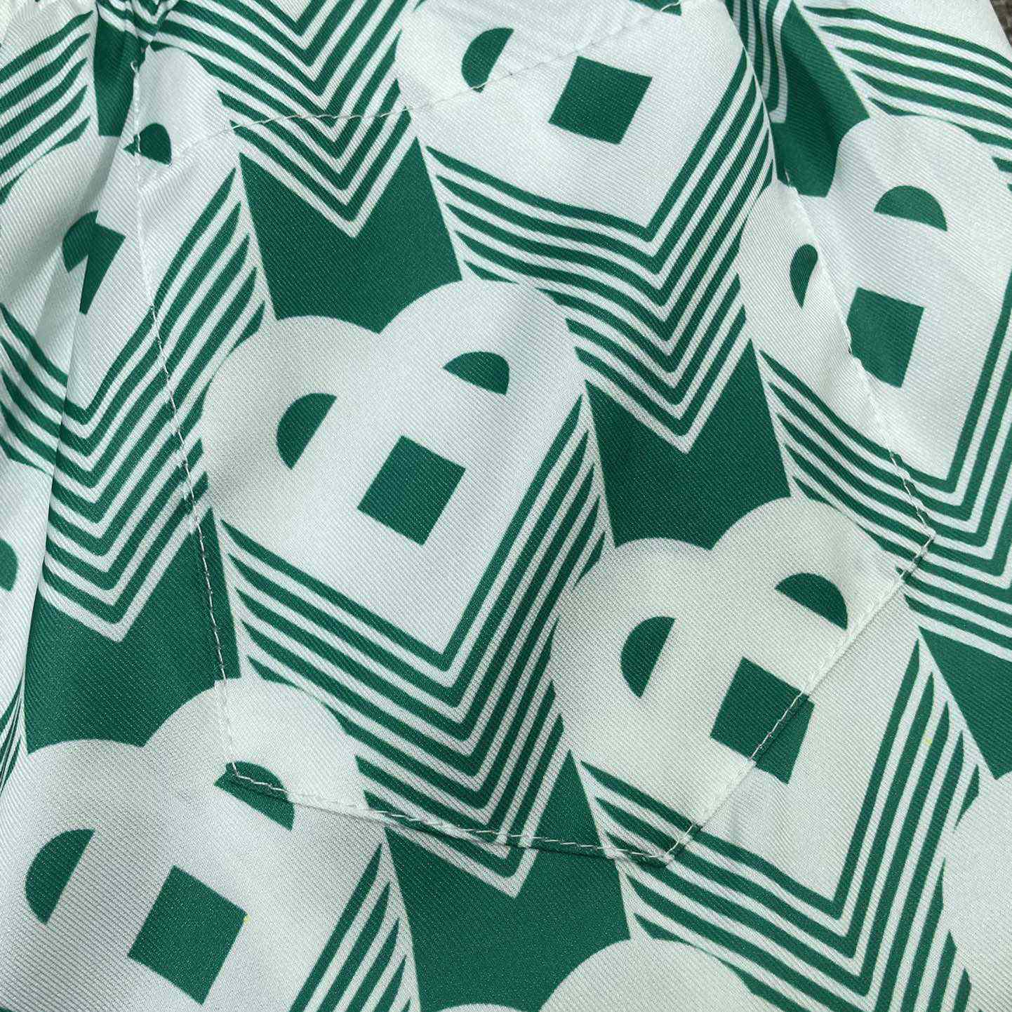 Casablanca Silk Shorts With Drawstring 'Heart Monogram Sport'     CA3483 - DopestKickz
