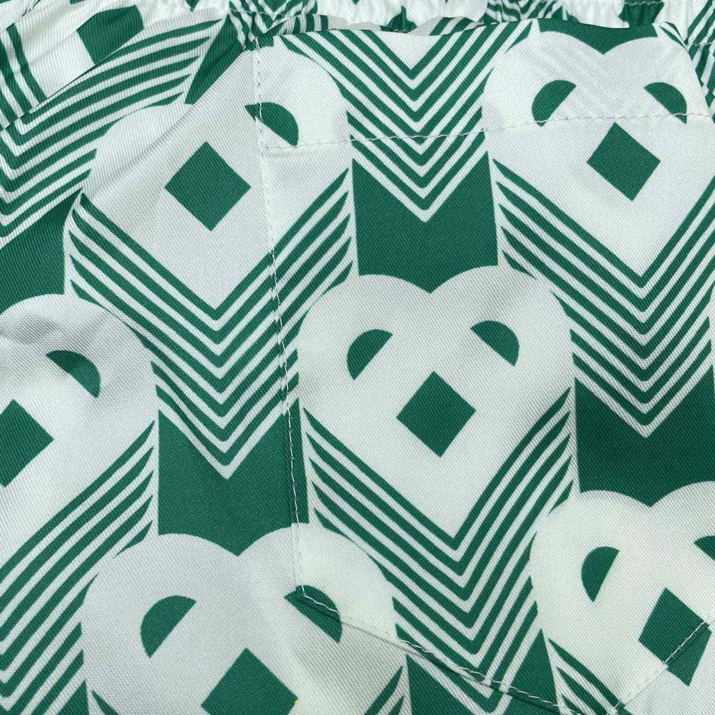 Casablanca Silk Shorts With Drawstring 'Heart Monogram Sport'     CA3483 - DopestKickz