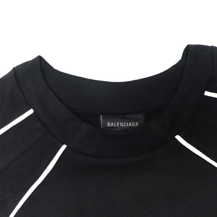 Balenciaga Paris Soccer T-Shirt Oversized In Black - DopestKickz
