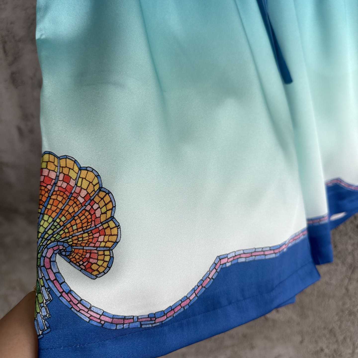 Casablanca Silk Shorts With Drawstring 'Coquillage Color' - DopestKickz