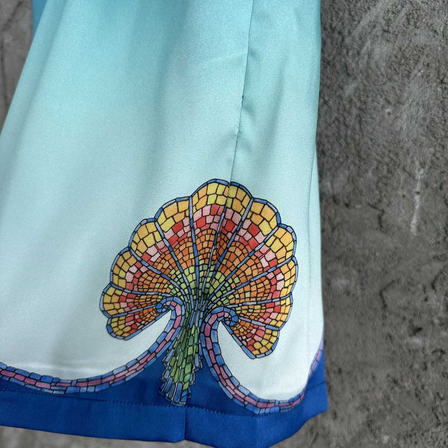 Casablanca Silk Shorts With Drawstring 'Coquillage Color' - DopestKickz