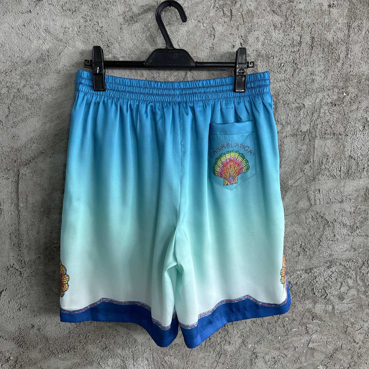 Casablanca Silk Shorts With Drawstring 'Coquillage Color' - DopestKickz