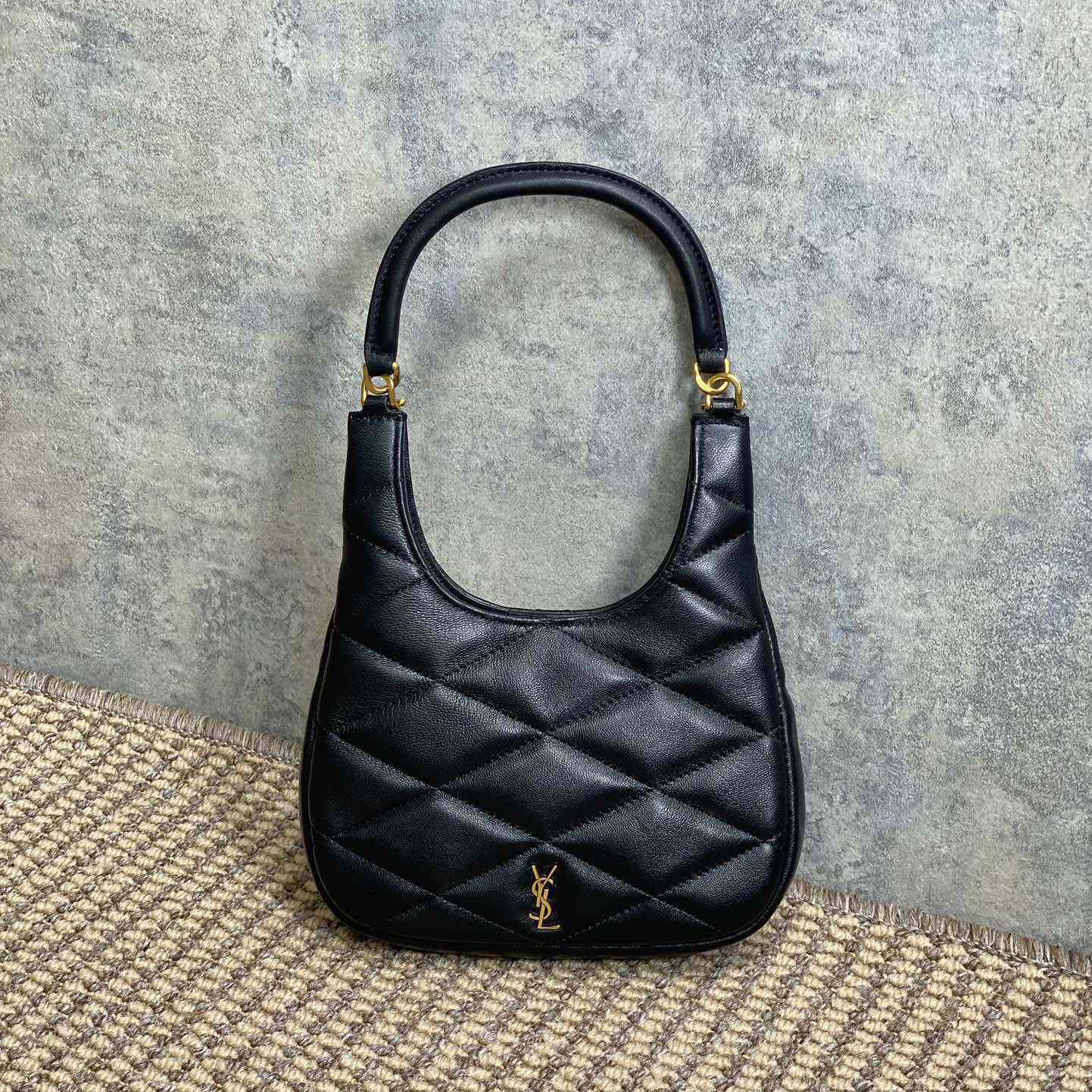 Saint Laurent Sade Hobo In Lambskin - DopestKickz