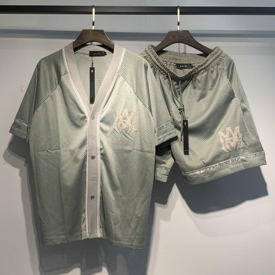 Amiri Baseball Shirt & Shorts - DopestKickz