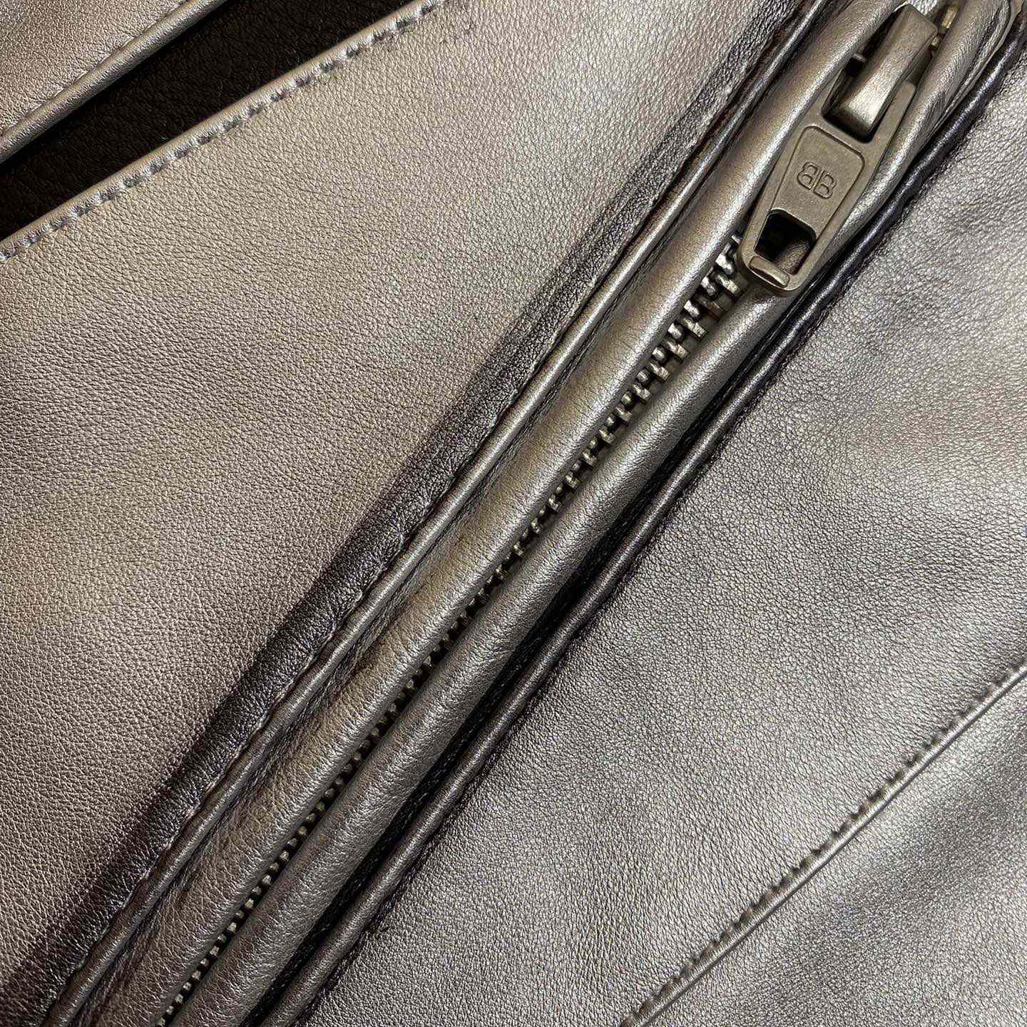 Balenciaga Unity Sports Icon Racer Jacket In Silver - DopestKickz