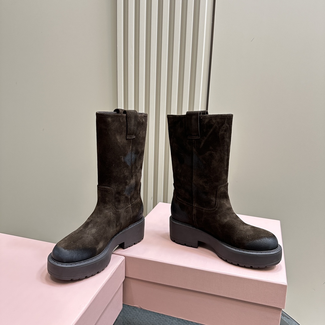 Miu Miu Suede Boots - DopestKickz